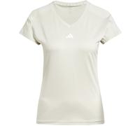 adidas Damen V-Ausschnitt-T-Shirt AEROREADY Train Essentials minimal Wonder Alumina/Weiß S