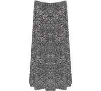 WearAll Damenrock mit Blumenmuster, elastischer Stretch-Taille und Midi-Länge von 30-66 cm - Größe 12-26, 50/52/Große Größen