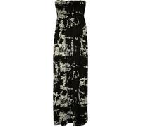 WearAll - Übergröße Damen Bedruckt Gerafft Trägerlos Bandeau Maxi-Kleid - Batik - 44-46