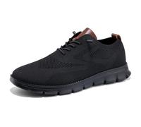Wearbreeze Herren Business Casual Oxford Sneakers - Leichte Schnür-Anzugschuhe für Arbeit, Reisen & täglichen Pendelverkehr, 47.5 EU
