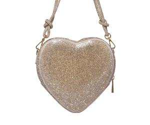 WEAT Crossbody Bags - Handtasche Big Heart Bag Crystal Champagne - Gr. unisize - in Gold - für Damen