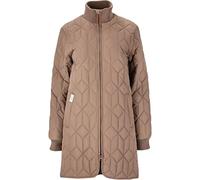 Weather Report Damen Steppjacke Nokka W Long Quilted Jacket I atmungsaktiver Steppmantel I Lange Jacke mit hohen Kragen 1137 Pine Bark 38