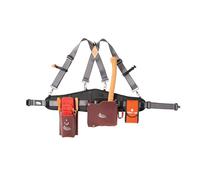 Weaver Leather Loggingbelt Kit - Loggingbelt, Hosenträger, Axttasche, Keiltasche und Erste-Hilfe-Tasche - verstellbarer Gürtel für Taillengrößen 76,2 cm - 132,1 cm, Orange