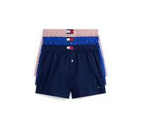 Webboxer "3P WOVEN BOXER PRINT", Herren, Gr. XL (54), 3 Stk., prp nvy, flg nob blu, mni stp, Webqualität, Obermaterial: 100% Baumwolle, TOMMY HILFIGER UNDERWEAR, Unterhosen, mit Print (92681041-XL) pr