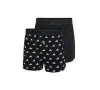 Webboxer ADIDAS ORIGINALS "Web-Boxershorts 2er Pack", Herren, Gr. XXL, bunt (schwarz, weiß), Obermaterial: 100% Baumwolle CO., Unterhosen (76474310-XXL) schwarz, weiß