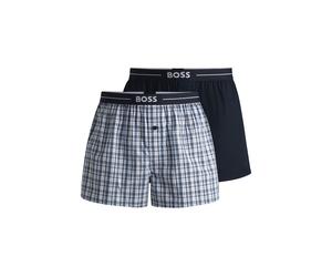 Webboxer BOSS "2P", Herren, Gr. L, blau (dunkelblau), Obermaterial: 100% Baumwolle, Unterhosen (67270868-L) dunkelblau
