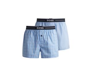 Webboxer BOSS "2P", Herren, Gr. XL (54), blau (open blau 471), Obermaterial: 100% Baumwolle, Unterhosen (68394543-XL) open blau 471