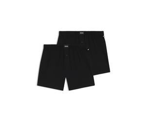 Webboxer BOSS, Herren, Gr. XL, 2 Stk., schwarz (schwarz 001), Jersey, Obermaterial: 95% Baumwolle, 5% Elasthan, Unterhosen (81748039-XL) schwarz 001