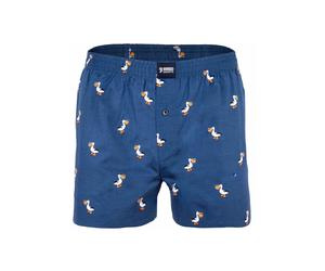 Webboxer HAPPY SHORTS "Web-Boxershorts 1er Pack", Herren, Gr. L, bunt (pelikan small), Obermaterial: 100% Baumwolle CO., Unterhosen (48032257-L) pelikan small