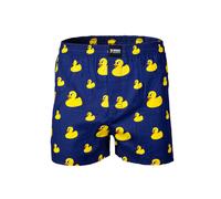 Webboxer HAPPY SHORTS "Web-Boxershorts 1er Pack", Herren, Gr. M, bunt (ente), Obermaterial: 100% Baumwolle CO., Unterhosen (46529443-M) ente