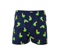 Webboxer HAPPY SHORTS "Web-Boxershorts 1er Pack", Herren, Gr. M, bunt (frosch), Obermaterial: 100% Baumwolle CO., Unterhosen (95402504-M) frosch