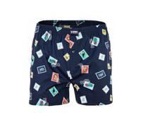 Webboxer HAPPY SHORTS "Web-Boxershorts 1er Pack", Herren, Gr. S, bunt (stamps), Obermaterial: 100% Baumwolle CO., Unterhosen (50240665-S) stamps