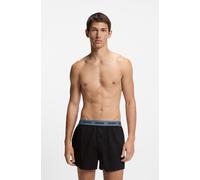 Webboxer HUGO UNDERWEAR "WOVEN BOXER TR", Herren, Gr. L (52), 3 Stk., open miscellaneous 964, Single Jersey, Obermaterial: 100% Baumwolle, körpernah, Unterhosen, Webboxer mit HUGO Schriftzug (91165037