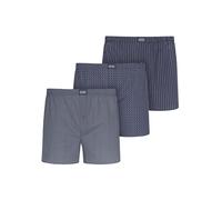 Jockey Boxer Woven - Baumwoll Boxershorts Herren im 3er Pack, Unterhose mit Eingriff und Knopf, atmungsaktive Unterwäsche für Männer, weicher Komfortbund, 3er Set, in Mehrfarbig