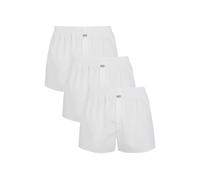 Webboxer JOCKEY "Everyday", Herren, Gr. 3XL, weiß, Webqualität, Obermaterial: 100% Baumwolle, unifarben, normal, Unterhosen, Eingriff mit Knopfverschluß, mittlere Bundhöhe, lockere Passform, Topseller