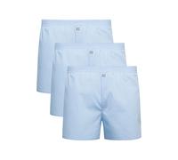 Webboxer JOCKEY "EVERYDAY WOVEN BOXER", Herren, Gr. XL, shirting blau, Webqualität, Obermaterial: 100% Baumwolle, unifarben, normal, Unterhosen, Eingriff mit Knopfverschluß, Mittlere Bundhöhe, Lockere