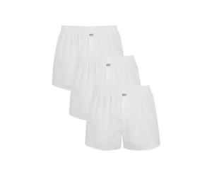 Webboxer JOCKEY "Everyday", Herren, Gr. XXL, weiß, Webqualität, Obermaterial: 100% Baumwolle, unifarben, normal, Unterhosen, Eingriff mit Knopfverschluß, mittlere Bundhöhe, lockere Passform (40700453-