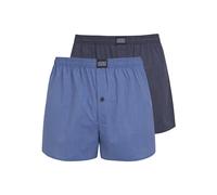 Webboxer JOCKEY "Everyday Striped", Herren, Gr. 6XL, blau (star blau, gestreift), Webqualität, Obermaterial: 100% Baumwolle, gestreift, bequem, Unterhosen, mit Marken Weblabel am Bund (67798117-6XL) s