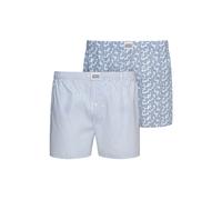 Webboxer JOCKEY "Web-Boxershorts Everyday Woven Boxer 2er Pack", Herren, Gr. M, weiß, Obermaterial: 100% Baumwolle CO., Unterhosen (14351438-M) weiß