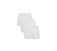 Webboxer JOCKEY "Web-Boxershorts Everyday Woven Boxer Shorts 3er Pack", Herren, Gr. L, weiß, Obermaterial: 100% Baumwolle CO., Unterhosen (42479911-L) weiß