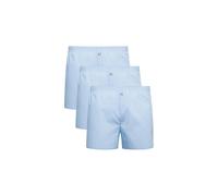 Webboxer JOCKEY "Web-Boxershorts Everyday Woven Boxer Shorts 3er Pack", Herren, Gr. S, blau, Obermaterial: 100% Baumwolle CO., Unterhosen (26809827-S) blau