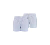 Webboxer LEVI'S "Web-Boxershorts 2er Pack", Herren, Gr. L, blau (hellblau), Obermaterial: 100% Baumwolle CO., Unterhosen (70270066-L) hellblau