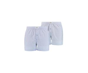 Webboxer LEVI'S "Web-Boxershorts 2er Pack", Herren, Gr. S, blau (hellblau), Obermaterial: 100% Baumwolle CO., Unterhosen (70270066-S) hellblau