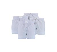Webboxer LEVI'S "Web-Boxershorts 4er Pack", Herren, Gr. M, blau (hellblau), Obermaterial: 100% Baumwolle CO., Unterhosen (90331419-M) hellblau