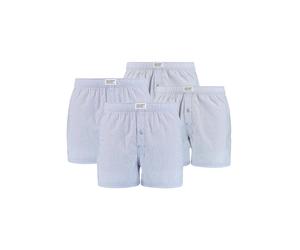 Webboxer LEVI'S "Web-Boxershorts 4er Pack", Herren, Gr. S, blau (hellblau), Obermaterial: 100% Baumwolle CO., Unterhosen (90331419-S) hellblau