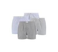 Webboxer LEVI'S "Web-Boxershorts 4er Pack", Herren, Gr. XL, grau (grau, hellblau), Obermaterial: 100% Baumwolle CO., Unterhosen (91167110-XL) grau, hellblau