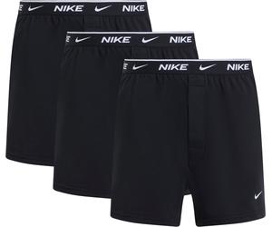 Webboxer NIKE UNDERWEAR "BOXER 3PK", Herren, Gr. XXL, 3 Stk., schwarz, schwarz, schwarz, Jersey, Obermaterial: 95% Baumwolle, 5% Elasthan, körpernah, Unterhosen, mit Logo-Elastikbund (42987409-XXL) sc