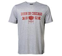 Weber T-Shirt Born in Chicago Männer, grau Größe L/XL