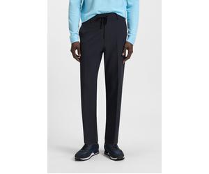 Webhose BOSS GREEN "T Convert", Herren, Gr. 56, N-Gr, blau (dunkelblau402), Web, Obermaterial: 100% Polyester, unifarben, gerade, unten schmal lang, Hosen, Tapered-fit Hose mit elastischem Bund und Ko