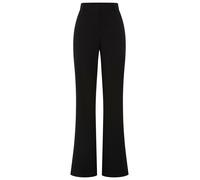Webhose BOSS ORANGE "Tana Premium Damenmode", Damen, Gr. 36, N-Gr, schwarz (schwarz 001), Web, Obermaterial: 87% Polyester, 13% Elasthan, unifarben, slim fit lang, Hosen, mit hoher Leibhöhe, Stretch-Q