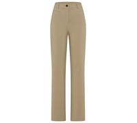 Webhose BOSS ORANGE "Tana Premium Damenmode", Damen, Gr. 40, N-Gr, beige (open grün 366), Web, Obermaterial: 87% Polyester, 13% Elasthan, unifarben, slim fit lang, Hosen, mit hoher Leibhöhe, Stretch-Q