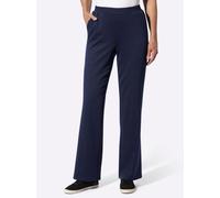 Webhose CLASSIC BASICS, Damen, Gr. 26, Kurzgrößen, blau (marine), 76% Polyester, 20% Viskose, 4% Elasthan, gemustert, mehrfarbig, unifarben, Hosen (56656818-26) marine