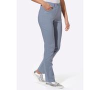 Webhose CLASSIC BASICS, Damen, Gr. 40, Normalgrößen, blau (taubenblau), 72% Viskose, 25% Polyamid, 3% Elasthan, unifarben, lang, Hosen (42318468-40) taubenblau