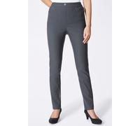 Webhose CLASSIC BASICS, Damen, Gr. 40, Normalgrößen, grau (anthrazit), 72% Viskose, 25% Polyamid, 3% Elasthan, unifarben, lang, Hosen (33485046-40) anthrazit