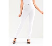 Webhose CLASSIC BASICS, Damen, Gr. 44, Normalgrößen, weiß, 72% Viskose, 25% Polyamid, 3% Elasthan, unifarben, lang, Hosen, Topseller (599179-44) weiß