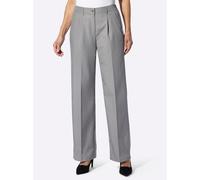 Webhose CLASSIC BASICS, Damen, Gr. 48, Normalgrößen, grau, ecru, gestreift, 100% Polyester, gemustert, gestreift, Hosen (45340831-48) grau, ecru, gestreift