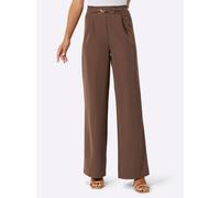 Webhose CREATION L, Damen, Gr. 19, Kurzgrößen, braun (schoko), 94% Polyester, 6% Elasthan, unifarben, lang, Hosen (69195107-19) schoko