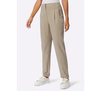 Webhose CREATION L, Damen, Gr. 20, Kurzgrößen, beige, 63% Lyocell, 37% Polyester, unifarben, lang, Hosen (33136432-20) beige