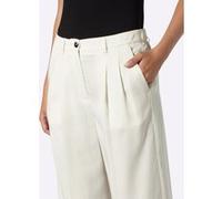 Webhose HEINE, Damen, Gr. 42, Normalgrößen, weiß (ecru), 100% Lyocell, unifarben, Hosen (34463104-42) ecru