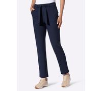 Webhose HEINE, Damen, Gr. 36, Normalgrößen, blau (marine), 88% Polyamid, 12% Elasthan, unifarben, Hosen (78987061-36) marine