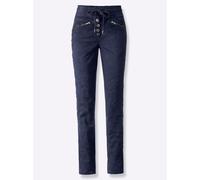 Webhose HEINE, Damen, Gr. 36, Normalgrößen, blau (marine), 98% Baumwolle, 2% Elasthan, gemustert, unifarben, Hosen (91613025-36) marine