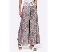 Webhose HEINE, Damen, Gr. 38, Normalgrößen, bunt (rosenholz, blaugrün, bedruckt), 100% Polyester, bedruckt, ethno, gemustert, mehrfarbig, 7/8-Länge, Hosen (75022037-38) rosenholz, blaugrün, bedruckt