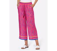 Webhose HEINE, Damen, Gr. 38, Normalgrößen, pink (royalblau, pink, bedruckt), 100% Modal, bedruckt, gemustert, mehrfarbig, 7/8-Länge, Hosen (65485748-38) royalblau, pink, bedruckt