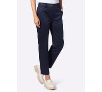 Webhose HEINE, Damen, Gr. 42, Normalgrößen, marine, 97% Baumwolle, 3% Elasthan, unifarben, 7/8-Länge, Hosen (84732939-42) marine
