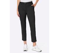 Webhose HEINE, Damen, Gr. 42, Normalgrößen, schwarz, 72% Baumwolle, 25% Polyester, 3% Elasthan, unifarben, 7/8-Länge, Hosen (72968039-42) schwarz