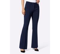 Webhose HEINE, Damen, Gr. 50, Normalgrößen, blau (marine), 95% Polyester, 5% Elasthan, unifarben, Hosen (85819069-50) marine